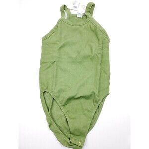 Fabletics Dawn Seamless Bodysuit Ribbed Green Size M